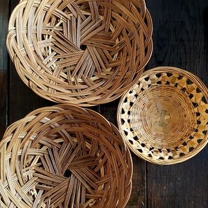 Bundle Wicker Woven Baskets